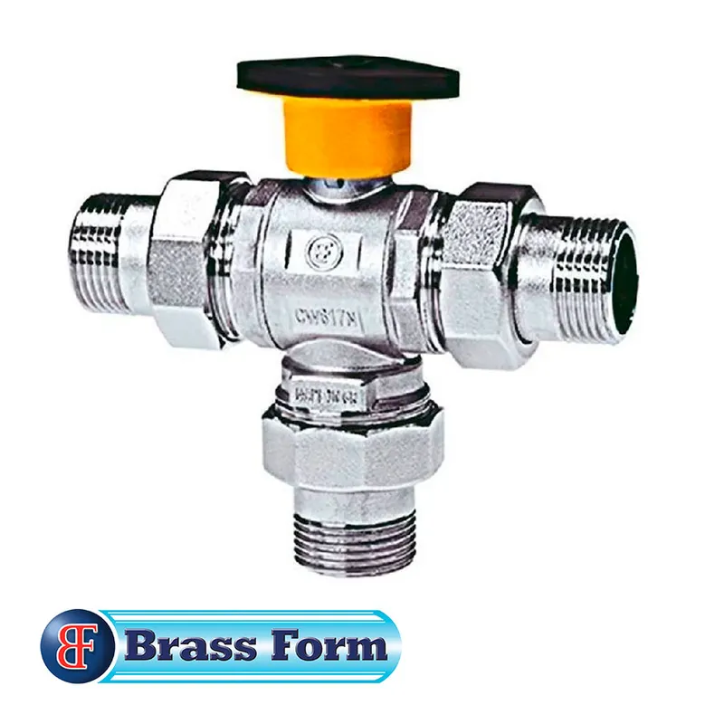 3-пътен вентил Brass Form, 1" или 1 1/4" по избор